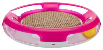 Zabawka dla kota z drapakiem Race & Scratch, plastic, 37 cm