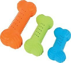 ZOLUX Zabawka kauczukowa dla psa, kość chrupiąca 14 cm różne kolory