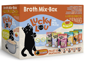 Lucky Lou Extrafood Broth-Mix-Box Multipack w bulionie saszetki 12x70g