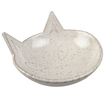 DUVO+ MISKA CERAMICZNA DLA KOTA 175ml  BIAŁA 14x14x6.5cm   13369
