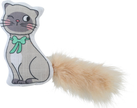 ZOLUX Zabawka dla kota z piórkami i kocimiętką kot muszka CHATOUILLE 7,5cm