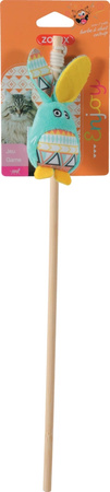Zolux Zabawka dla kota wędka królik KALI kol. zielony 40 cm