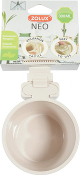 Zolux Miska dla gryzoni do zawieszenia w klatce NEO śr. 9,5 cm kol. beżowy