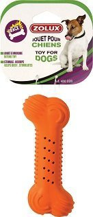 ZOLUX Zabawka kauczukowa dla psa, kość chrupiąca 14 cm różne kolory