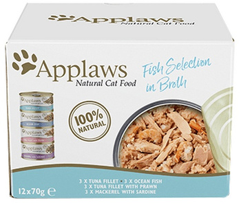 Applaws puszki dla kota Multipack Fish 12x70g