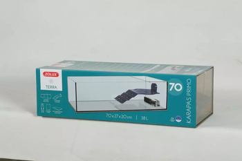 *- ZOLUX Aquaterrarium Karapas Aqua PRIMO 70x27x20 cm kol. czarny