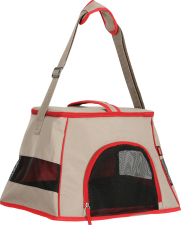 ZOLUX Torba transportowa dla kota HAPPY CAT jasny brąz - czerwony