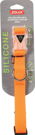 Zolux Obroża dla psa silikonowa 25 mm kol. pomarańczowy