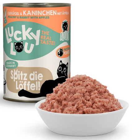 Lucky Lou Lifestage Adult Drób i królik puszka 400g