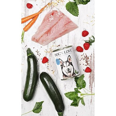 DOG'S LOVE Fisch - ryby z amarantusem, marchewką i mniszkiem lekarskim (200g)