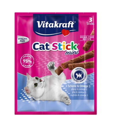 Vitakraft Cat Stick Classic flądra + omega3 3szt [31218]