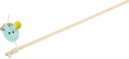 Zolux Zabawka dla kota wędka mysz KALI kol. zielony 40 cm