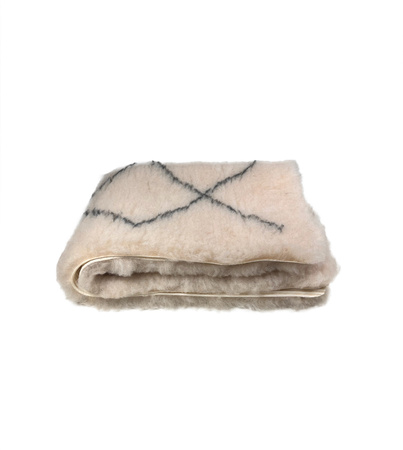 Zolux Dry bed posłanie izolujące dla psa wzór berberyjski 75x95 cm beż