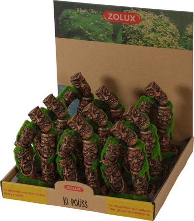 Zolux Ozdoba do akwarium totem 2 KIPOUSS z nasionami 7,7x5,6x13,8 cm