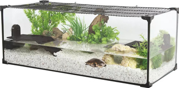 *- ZOLUX Aquaterrarium Karapas Aqua PRO 100x40x30 cm kol. czarny