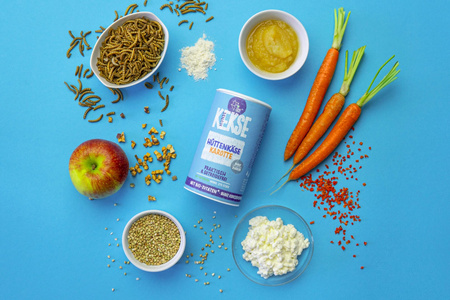 TENETRIO ciasteczka z owadami, twarogiem i marchewką (20g)