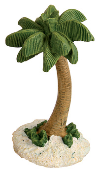 Zolux Ozdoba do akwarium wyspa z 1 palmą kokosową