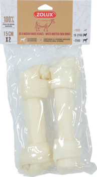 ZOLUX Przysmak dla psa Kość wiązana biała 15 cm x 2