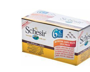 SCHESIR KOT pusz.6x50g KURA+RYŻ  MULTIPAK /8