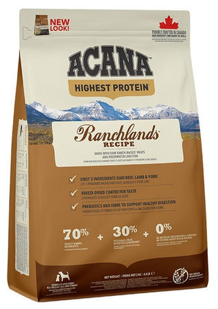 Acana Highest Protein Ranchlands Dog 2kg