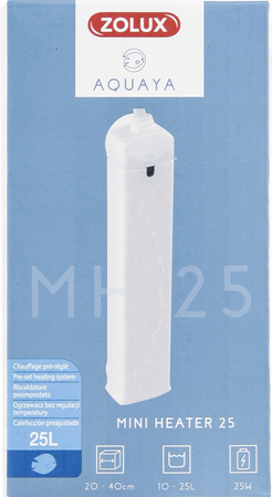 ZOLUX Grzałka do akwarium AQUAYA Mini Heater 25 W, 10-25 l kol. biały
