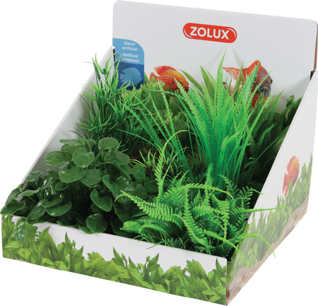 ZOLUX Ozdoba do akwarium zestaw roślin M 6 szt. - zestaw B