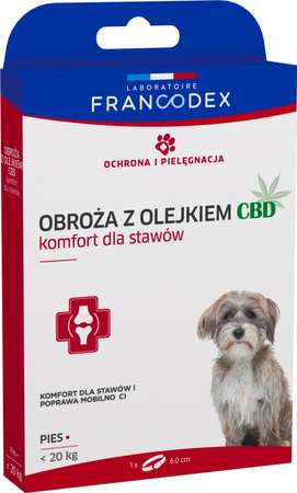 Francodex PL Obroża z olejkiem CBD 60 cm dla psa poniżej 20 kg - 1 szt.