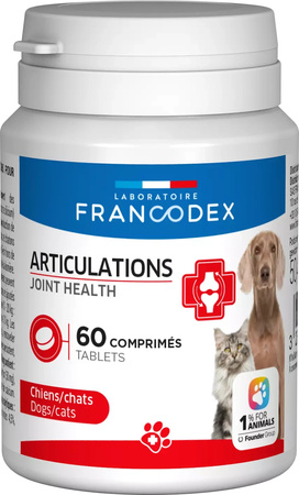FRANCODEX Karma uzupełniająca zdrowe stawy dla psów i kotów 60 tab.
