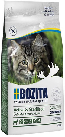 BOZITA Active & Sterilised Grain free LAMB 10KG 31331