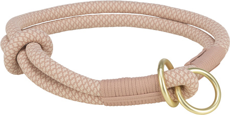Soft Rope, obroża zaciskowa, linka, różowa/jasnoróżowa, dla psa XS: 25 cm/o 6 mm