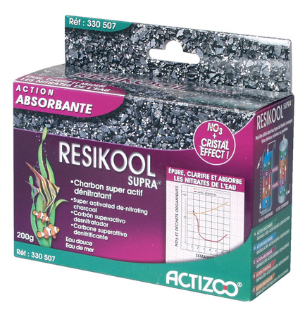 Zolux Wkład do filtra akwarium oczyszcza wodę Resikool Supra 200 g Actizoo