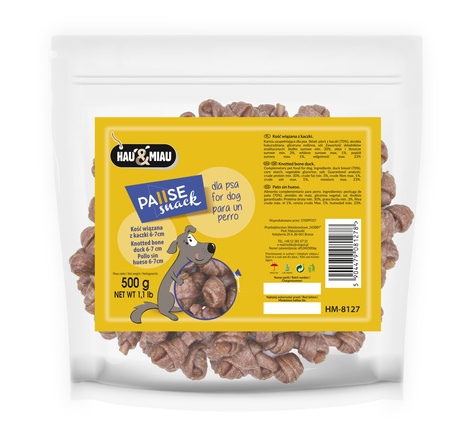 HAU&MIAU 8127 KOŚĆ WIĄZANA KACZKA 6-7CM  500G