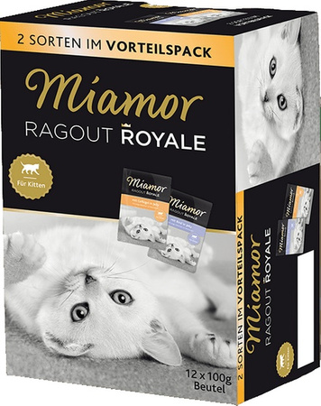 MIAMOR KOT sasz.12x100g RAGOUT KITTEN wołowina i kurczak w galaretce