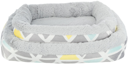 Trixie Legowisko Bunny dla królika i kawii domowej prostokątne 30x6x22cm szare