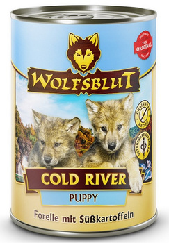 Wolfsblut Dog Puppy Cold River - pstrąg i bataty puszka 395g
