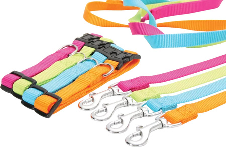 Zolux Obroża nylonowa dla psa regulowana 40 mm kol. turkusowy