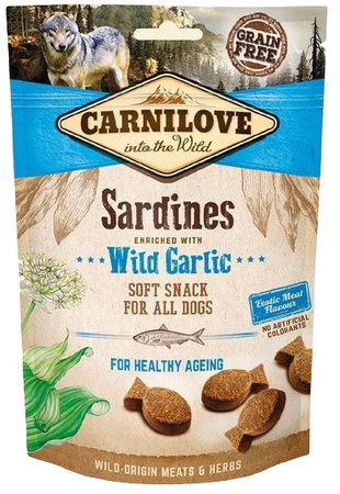 Carnilove Dog Snack Fresh Soft Sardines+Wild Garlic 200g