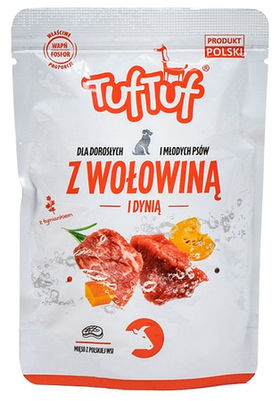 TUF TUF Wołowina z dynią dla psa saszetka 500g