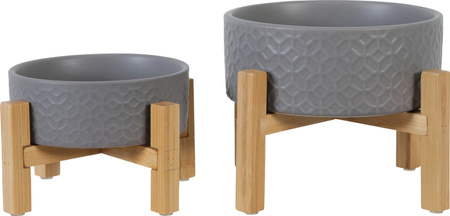 ZOLUX Miska ceramiczna dla psa i kota KERAMO SOLO kol. szary 300 ml
