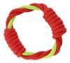 Dingo Zabawka dla psa - Ringo zaplatane Energy 18cm czerwono-zielone