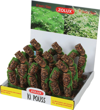 Zolux Ozdoba do akwarium totem 2 KIPOUSS z nasionami 7,7x5,6x13,8 cm