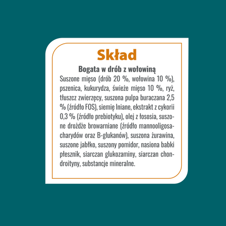 Karma sucha dla psa PUPIL Prime bogata w drób z wołowiną 2,8 kg