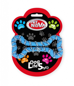 PET NOVA TPR ROPEBONE BLUE 20cm      /10