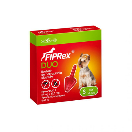 Fiprex Duo S dla psów od 2-10 kg