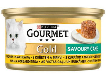 Gourmet Gold Savoury Cake z Kurczakiem i marchewką 85g