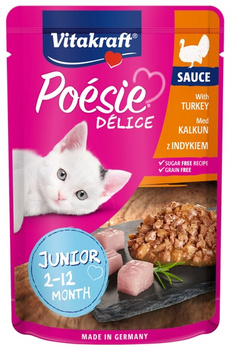 Vitakraft Poesie Deli Sauce Junior indyk saszetka 85g
