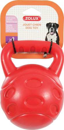 *- ZOLUX Zabawka TPR BUBBLE piłka z uchwytem 15 cm kol. czerwony