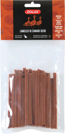 ZOLUX Przysmak naturalny dla psa Paski z suszonego mięsa kaczki 100 g