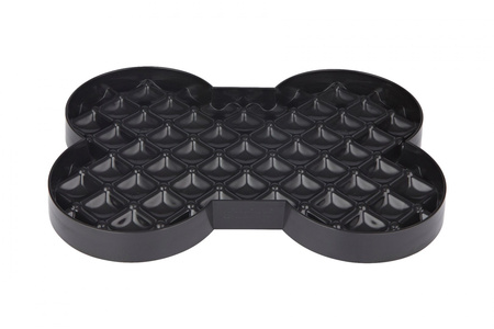 SloDog Slow Feeder Plate Miska spowalniająca duża kość czarna