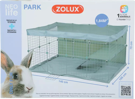 ZOLUX Wybieg dla królika Neopark NEOLIFE kol.zielony 140x105x70